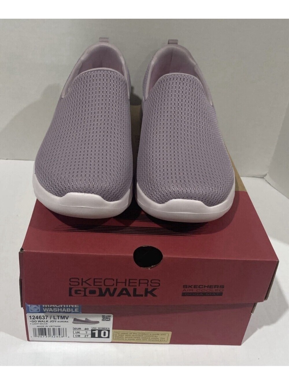 Skechers Womens Sz. 10 Go Walk Joy Aurora (124637) Light Mauve Sneakers New